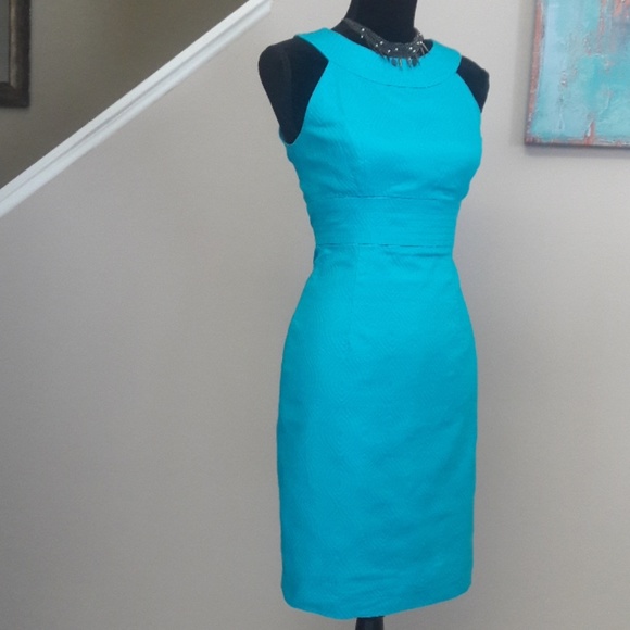 Madison/ Blue/ Halter Neck/ Sheath Dress - Picture 5 of 8